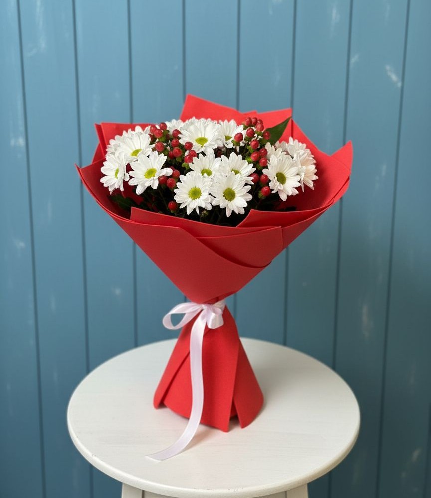 Букет цветов из: Хризантемы в Гурийской