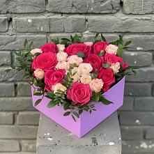 Цветочная композиция из Розы в коробке в Гурийской
