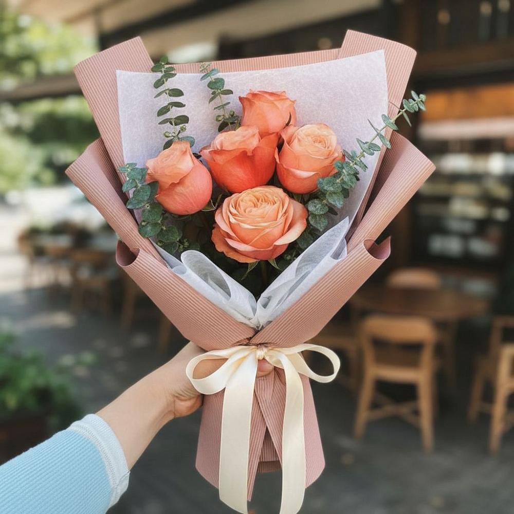 Букет цветов из: Розы в Гурийской