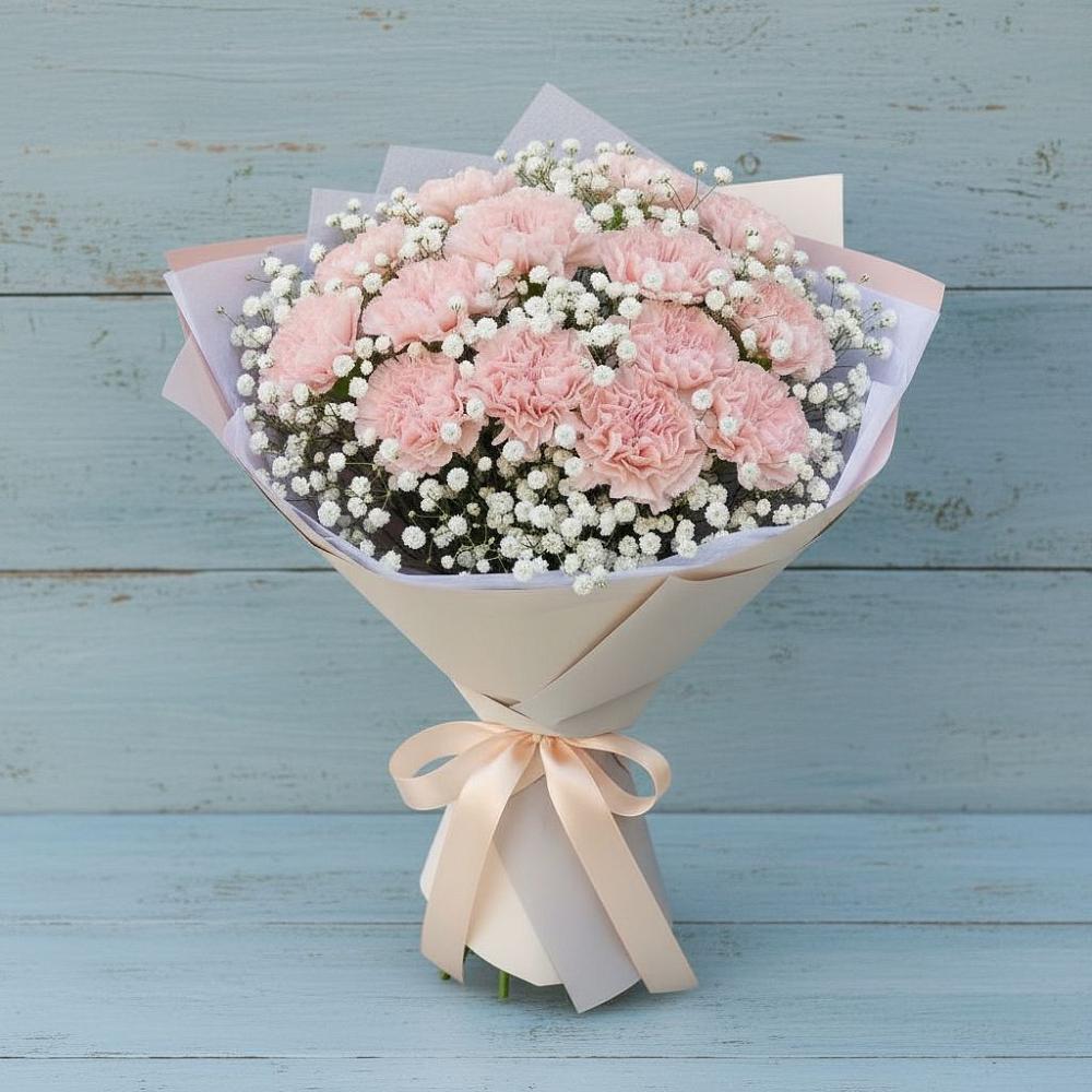 Букет цветов из: Гвоздики в Гурийской