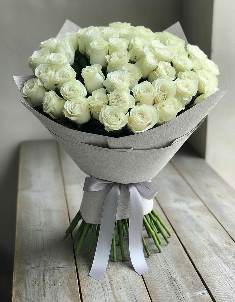 Букет 35 Белых роз в Гурийской