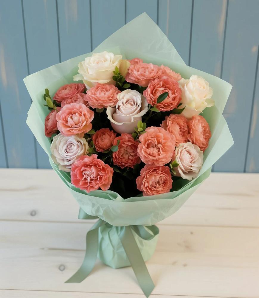 Букет цветов из: Розы в Гурийской