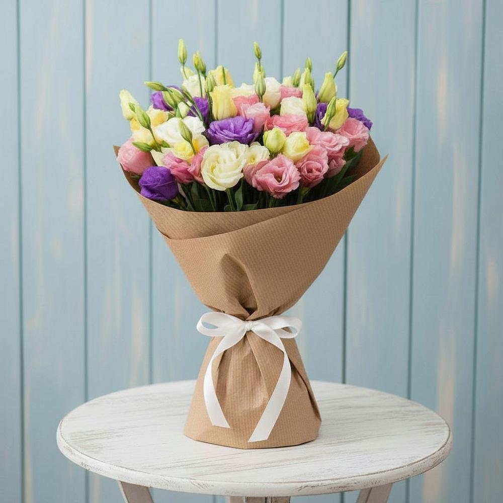 Букет цветов из: Лизиантусы в Гурийской