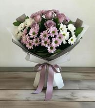 Букет цветов из:  Хризантемы и Розы в Гурийской