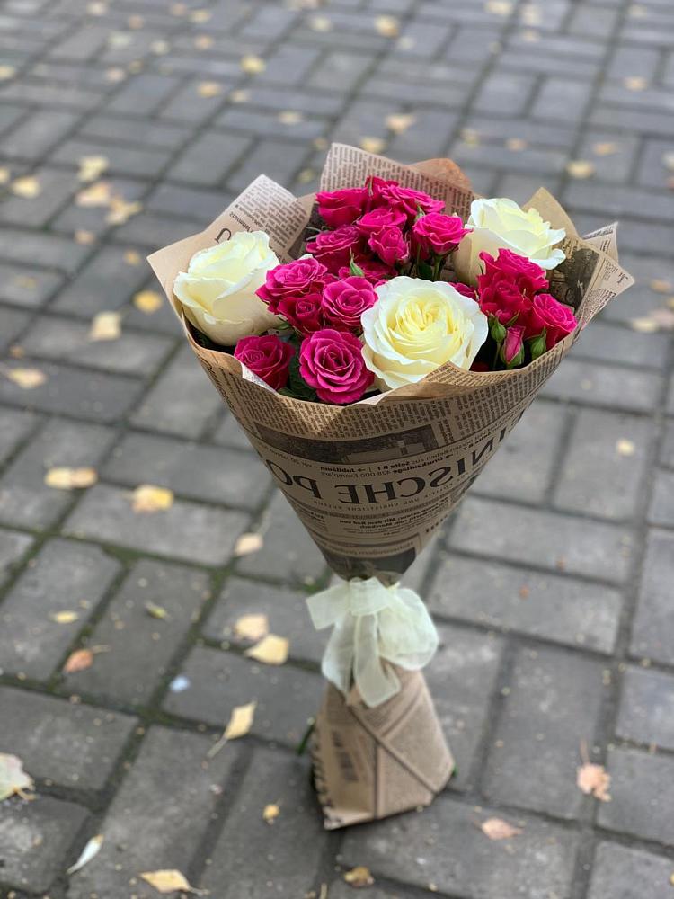 Букет цветов из: Розы в Гурийской